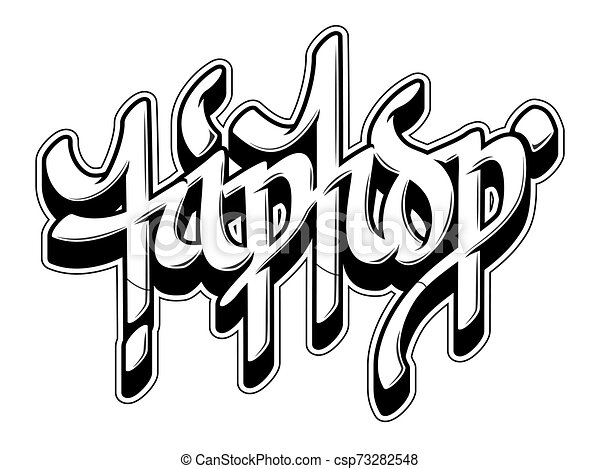 Detail Hip Hop Graffiti Art Black And White Nomer 8