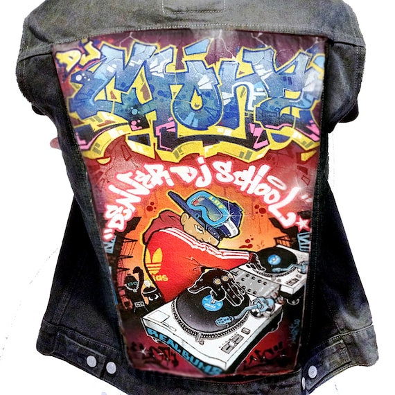 Detail Hm Denim Graffiti Jacket Nomer 20