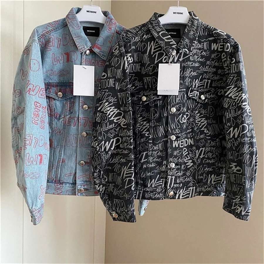 Detail Hm Denim Graffiti Jacket Nomer 38