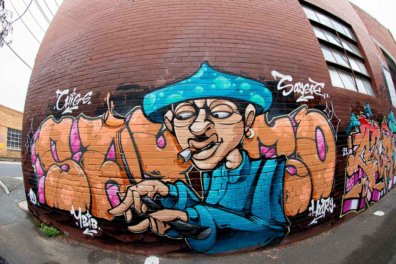 Detail Homboog Graffiti Nomer 39