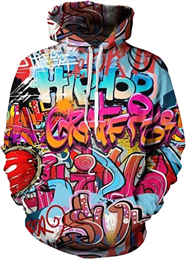 Detail Hoodie Graffiti Nomer 6