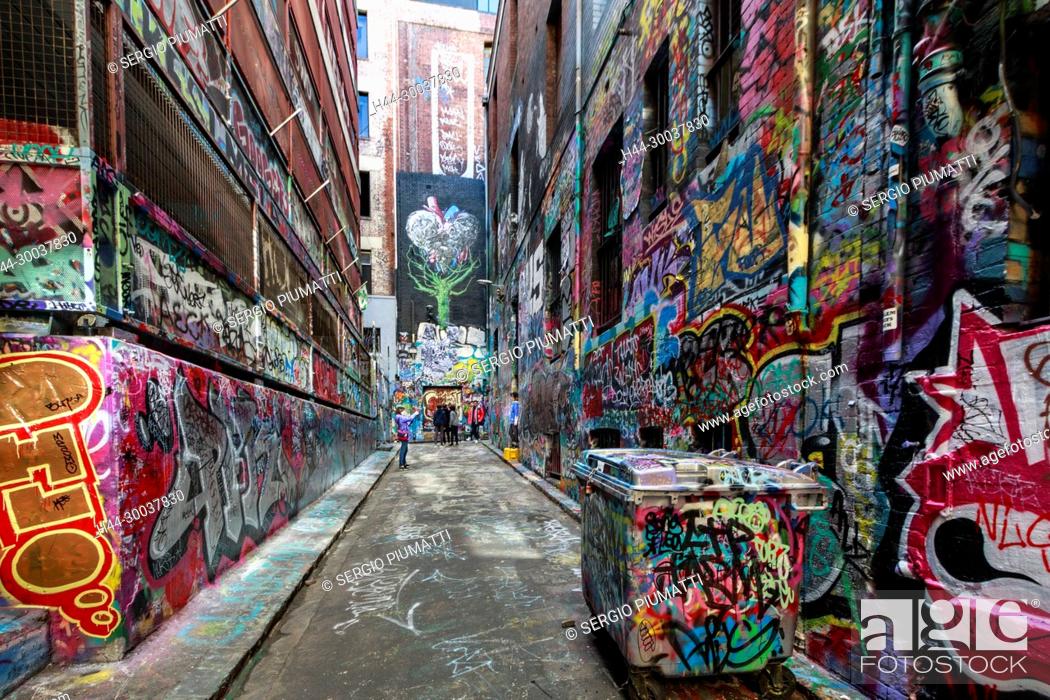 Detail Hosier Lane Melbourne Australia Graffiti Nomer 23