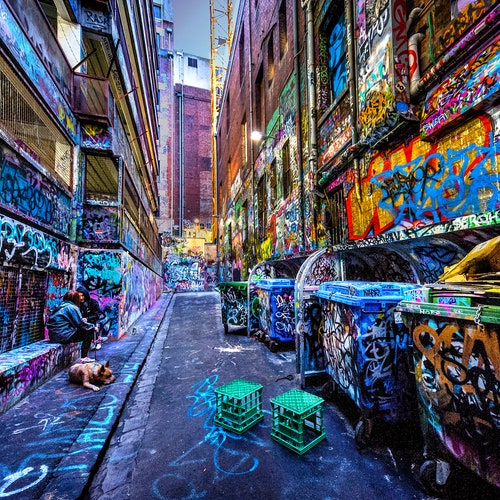 Detail Hosier Lane Melbourne Australia Graffiti Nomer 45