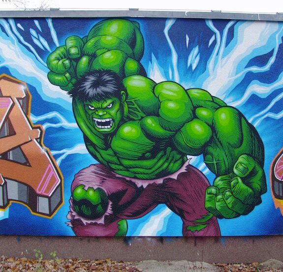 Detail Hulk Graffiti Nomer 2