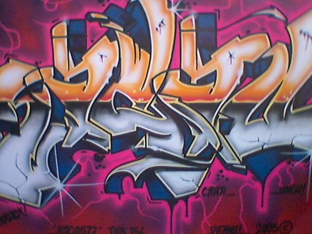 Detail Huruf A Graffiti Pink Nomer 19