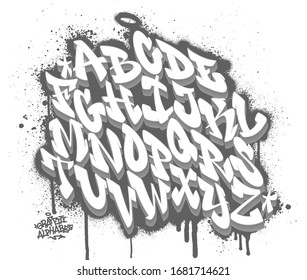 Detail Huruf Abjad Graffiti Nomer 34