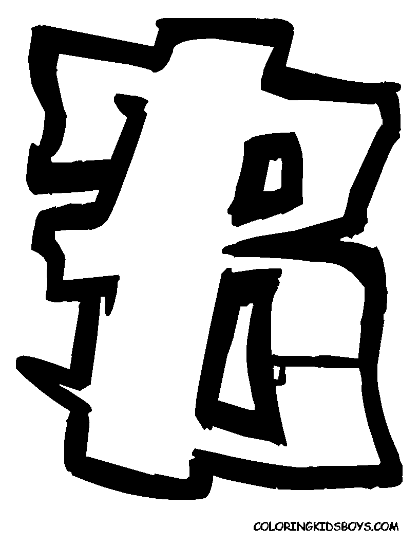 Detail Huruf B Graffiti Nomer 12