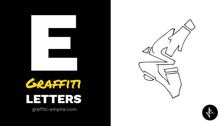 Detail Huruf E Graffiti Nomer 15