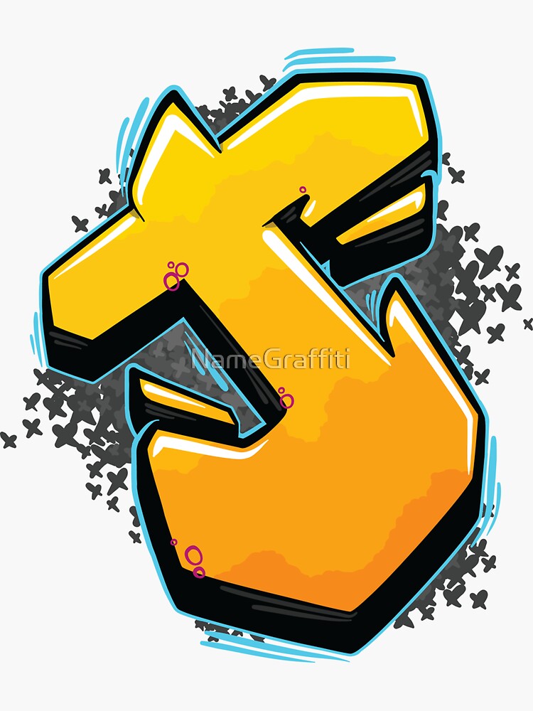 Detail Huruf E Graffiti 3d Nomer 33