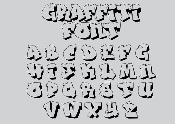 Detail Huruf Graffiti Alphabet Nomer 10