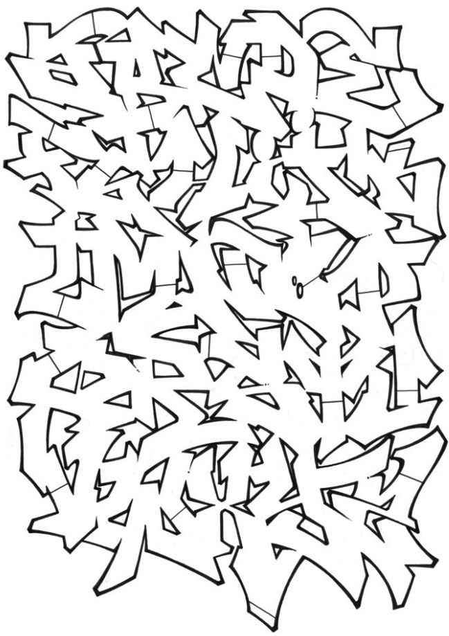 Detail Huruf Graffiti Alphabet Nomer 33