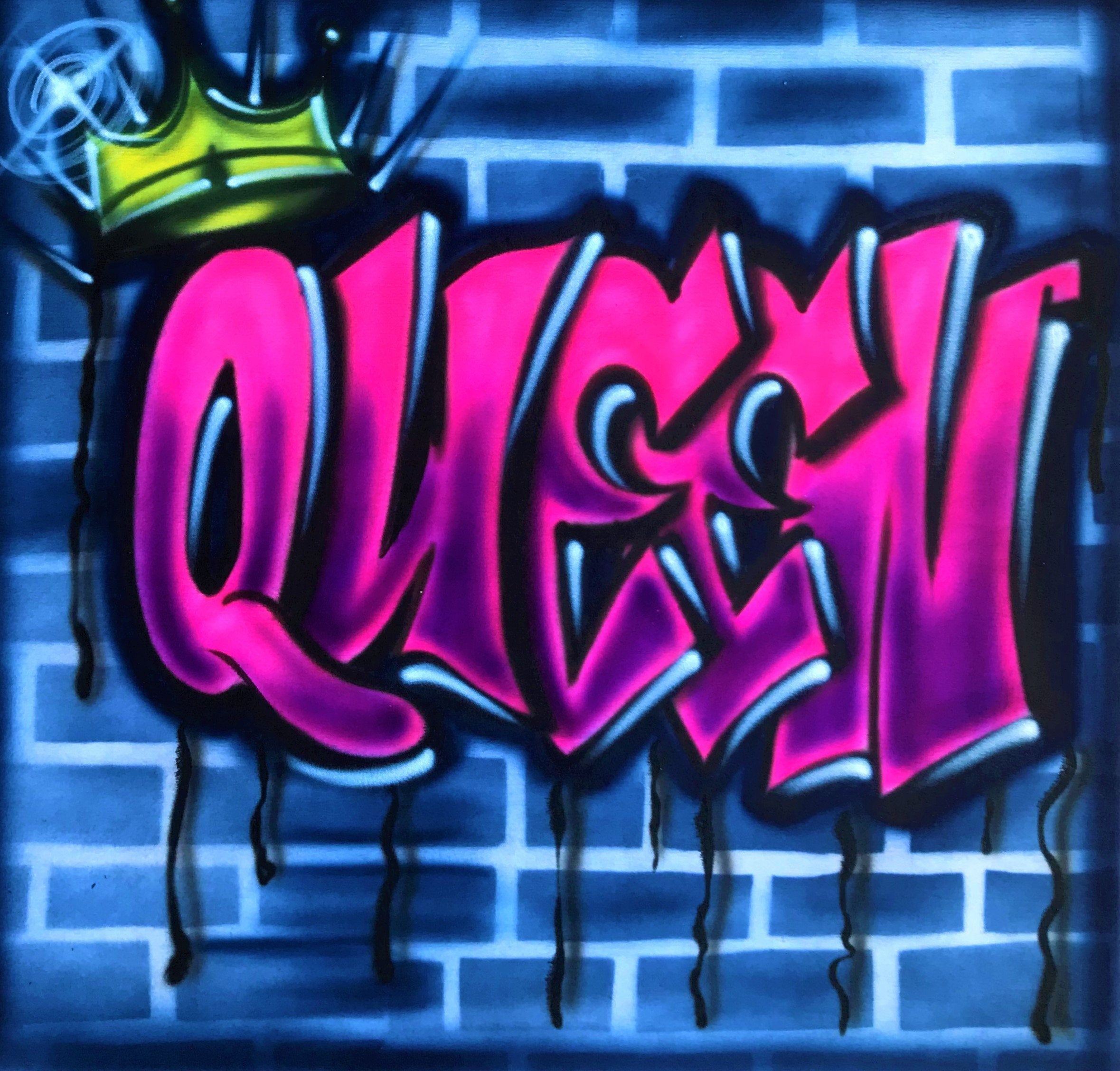 Detail Huruf Graffiti Queen Nomer 12