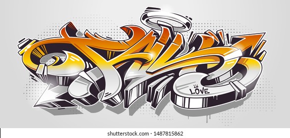 Detail Huruf I Graffiti 3d Nomer 29