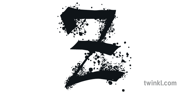 Detail Huruf Ze Graffiti Nomer 4
