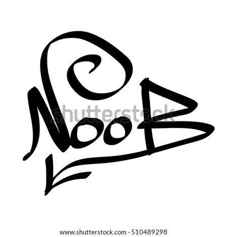 Detail I Am Noob Graffiti Nomer 18
