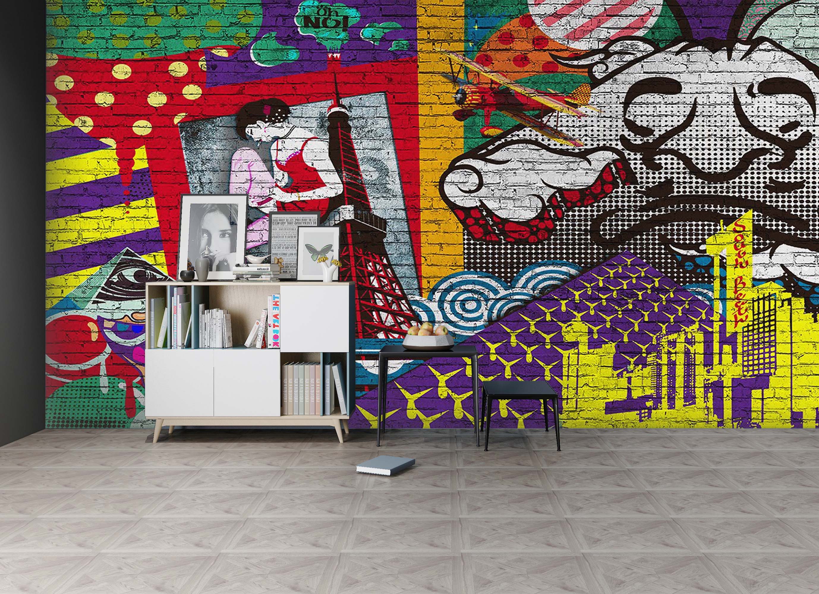 Detail Image Eiffel Graffiti Nomer 48