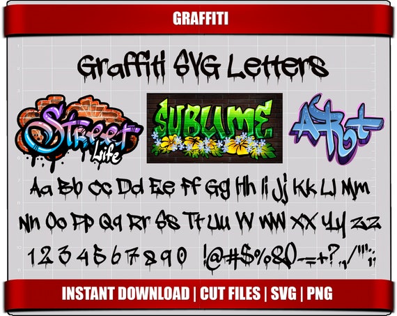 Detail Instant Download Graffiti Clipt Art Nomer 2