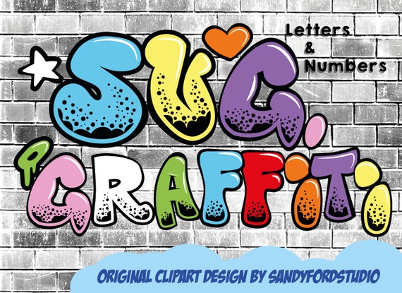 Detail Instant Download Graffiti Clipt Art Nomer 25