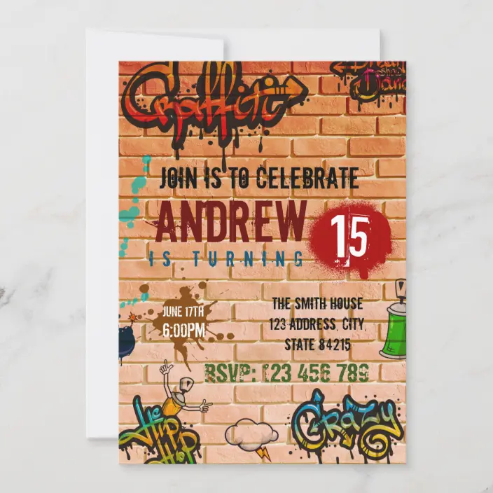 Detail Invitation Graffiti Nomer 17