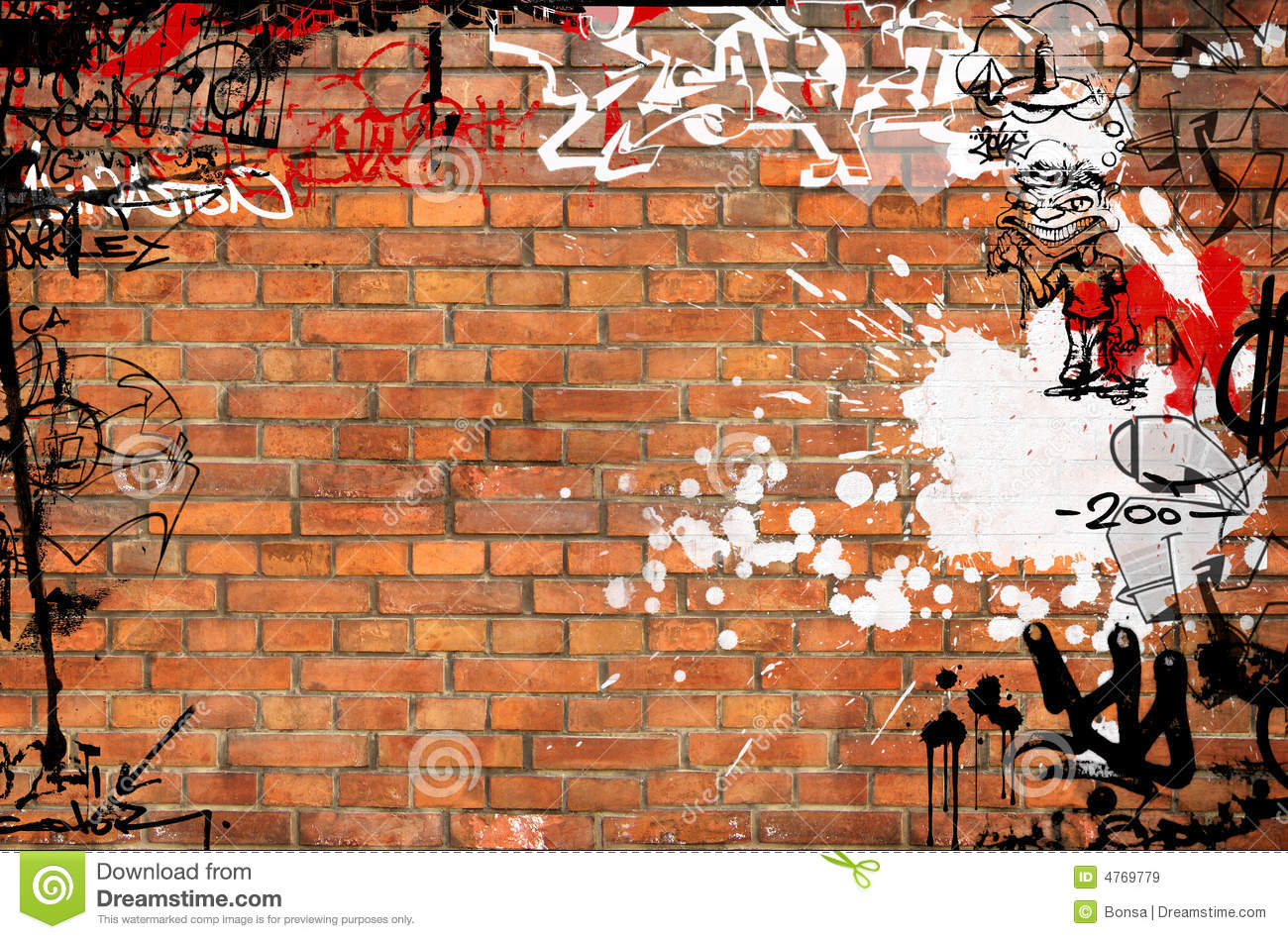 Detail Japanese Graffiti Brick Wallpaper Nomer 4