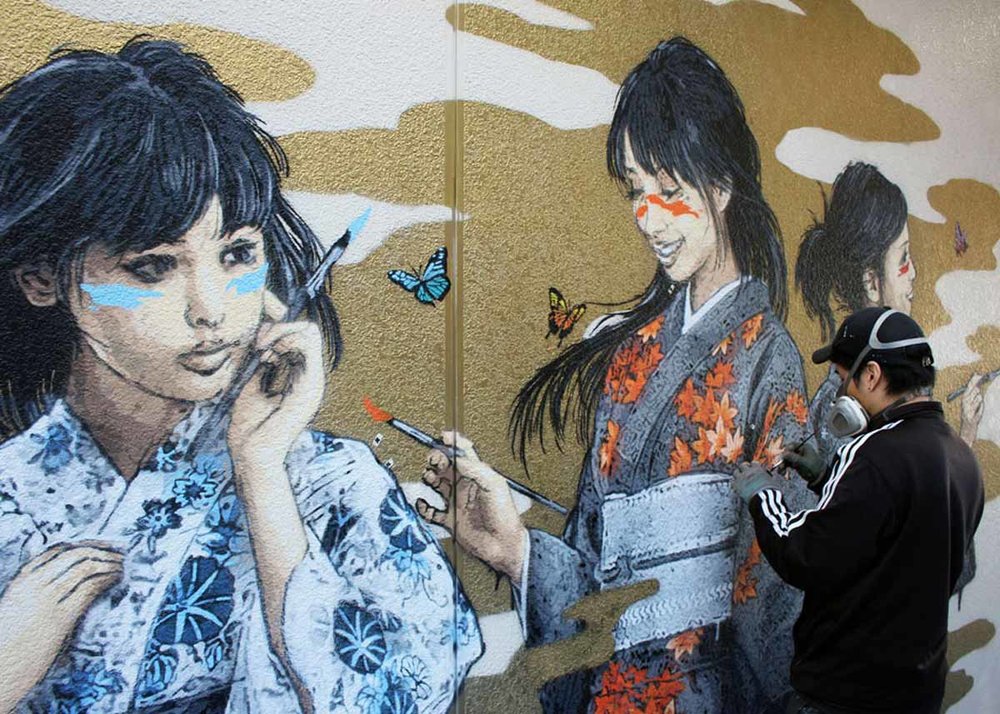 Detail Japanese Painting Graffiti Nomer 6