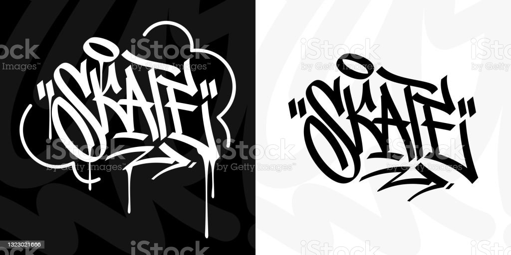 Detail Kaligrafi Abstrak Graffiti Nomer 3