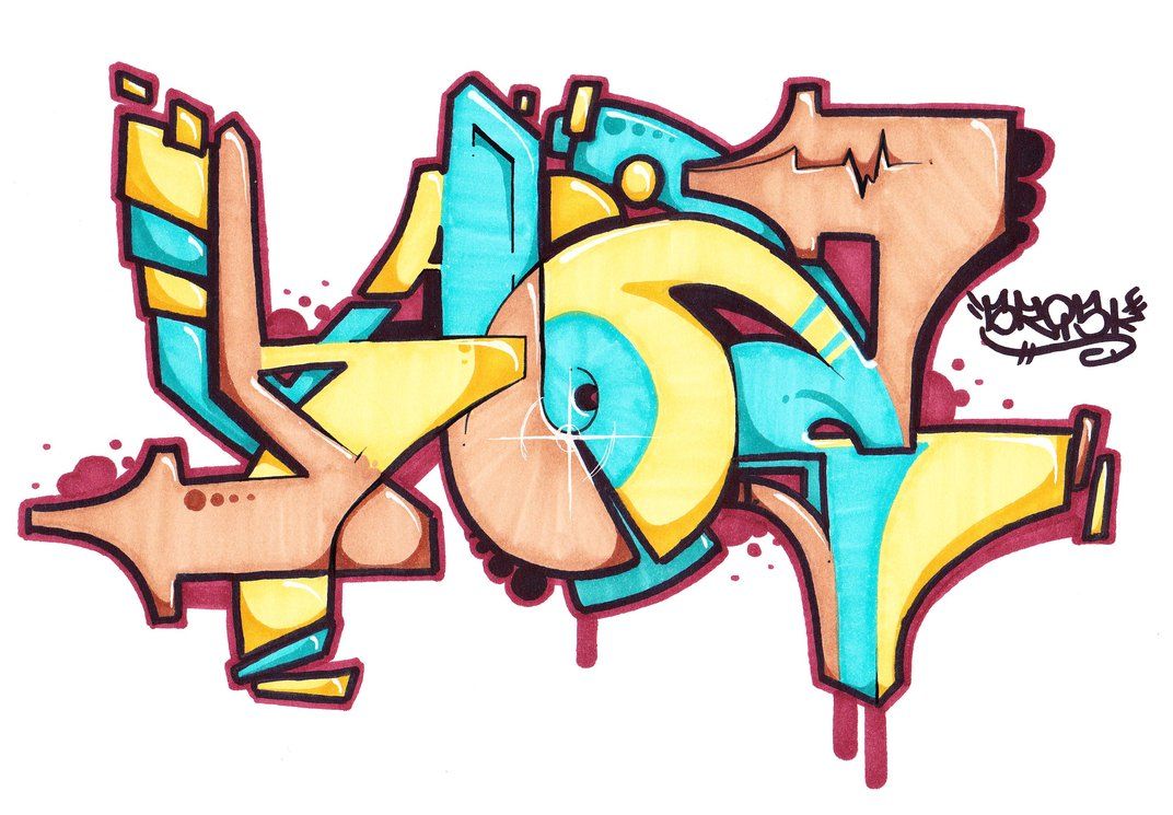 Detail Kaos Keren Graffiti Nomer 25