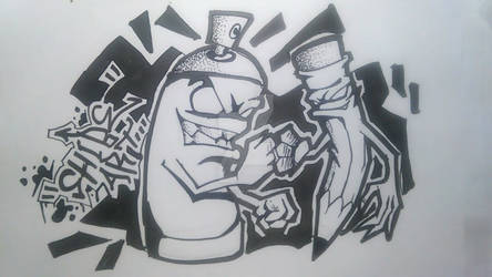 Detail Karakter Graffiti Monster Nomer 23