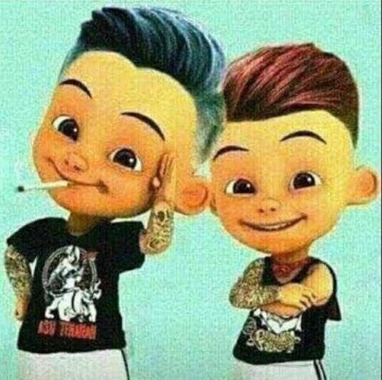 Detail Karakter Graffiti Upin Ipin Nomer 28