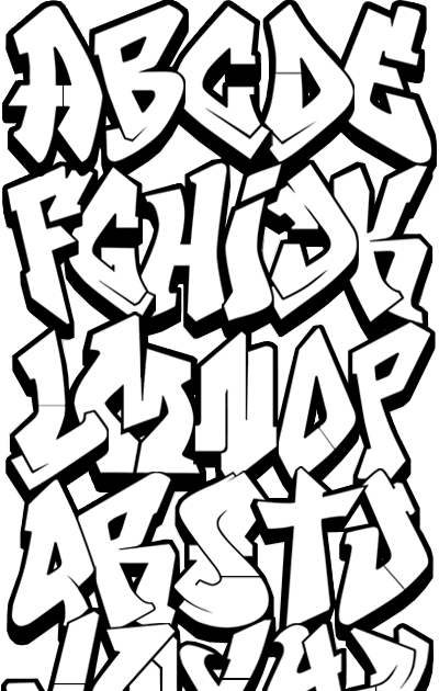 Detail Kumpulan Alphabet Graffiti Nomer 14