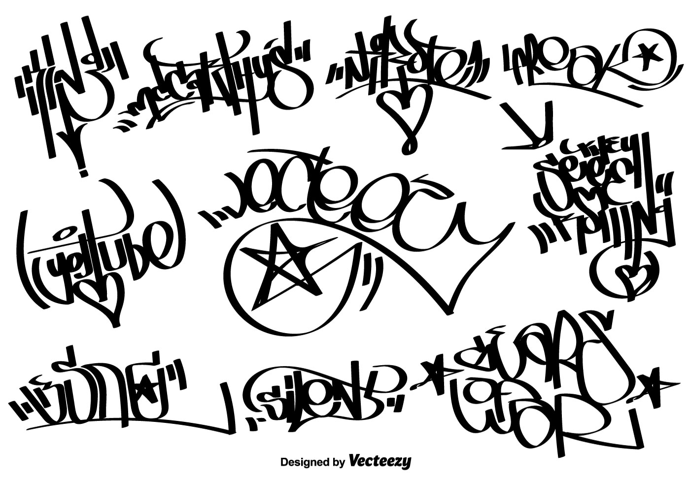 Detail Label Graffiti Vector Nomer 2