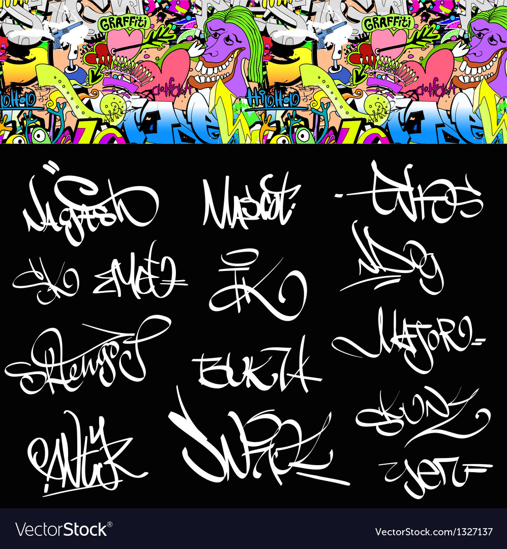 Detail Label Graffiti Vector Nomer 15