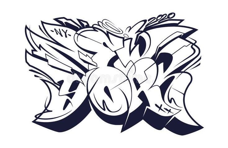 Detail Line Style Graffiti Nomer 22