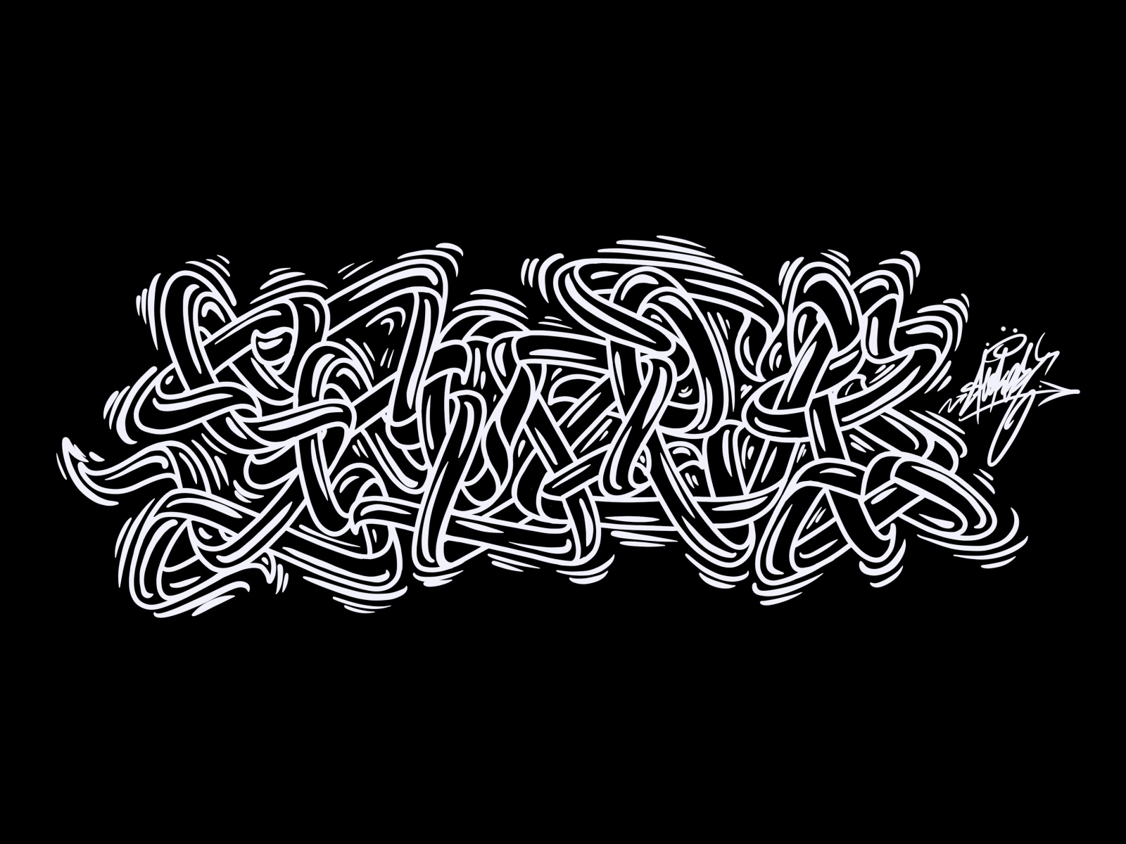 Detail Line Style Graffiti Nomer 54