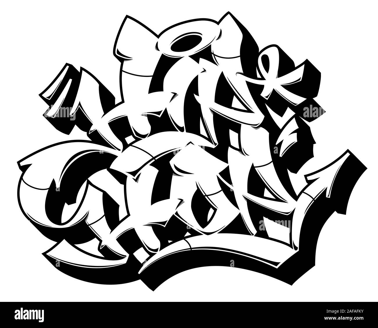 Detail Line Style Graffiti Nomer 55