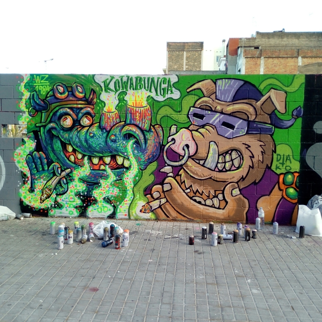 Detail Lobos Graffiti Barcelona Nomer 24