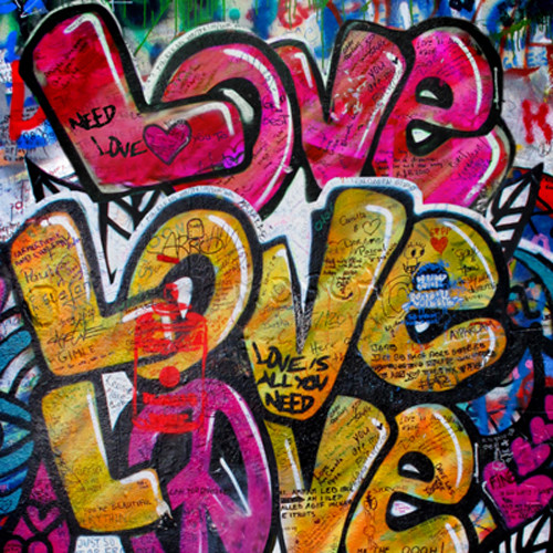 Detail Love Graffiti Background Nomer 11