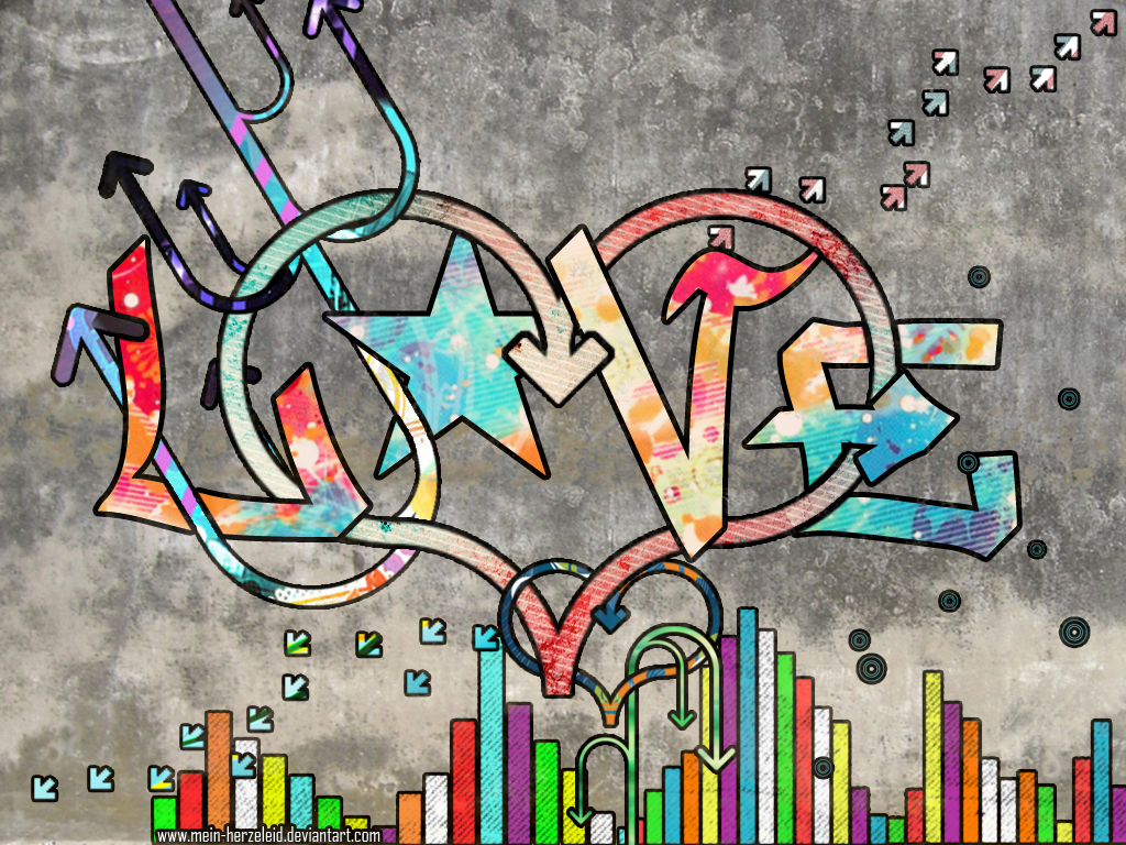 Detail Love Graffiti Background Nomer 12