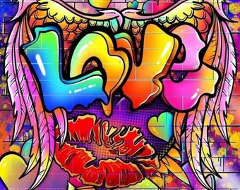 Detail Love Graffiti Background Nomer 42