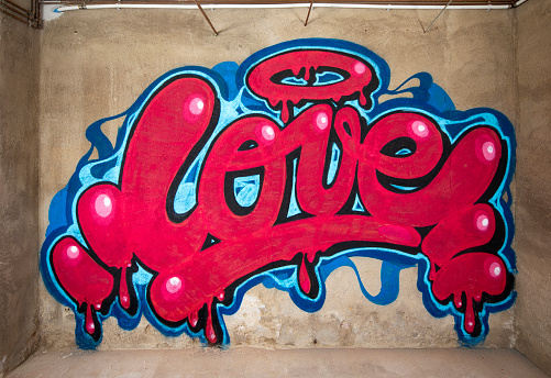 Detail Love Graffiti Background Nomer 8