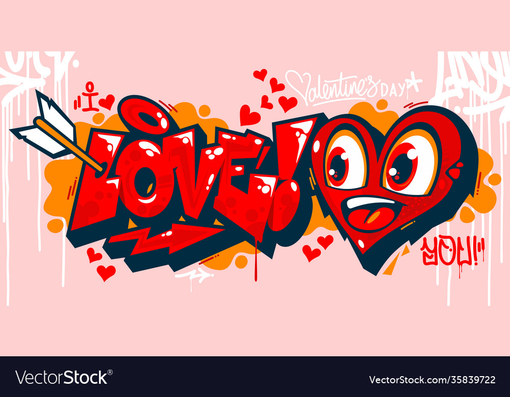 Detail Love Is You Graffiti Nomer 4