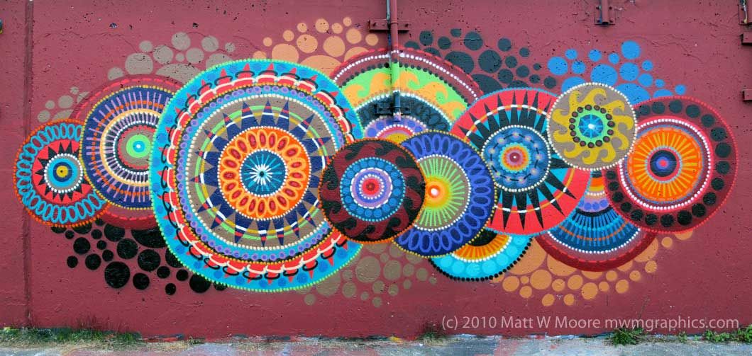 Detail Mandala On Graffiti Nomer 23