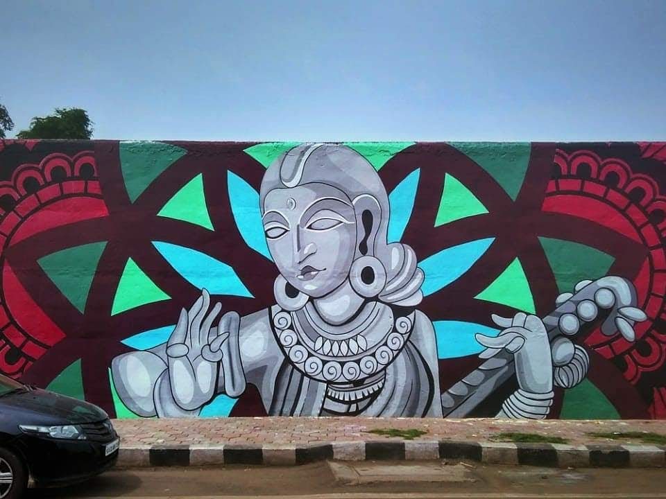 Detail Mandala On Graffiti Nomer 29