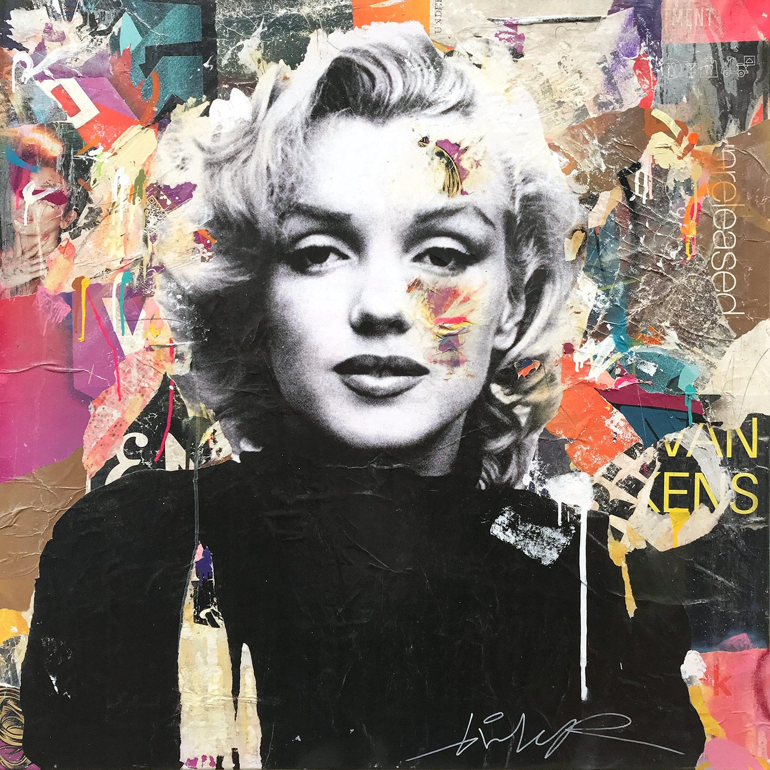 Detail Marilyn Monroe Graffiti Art Nomer 13