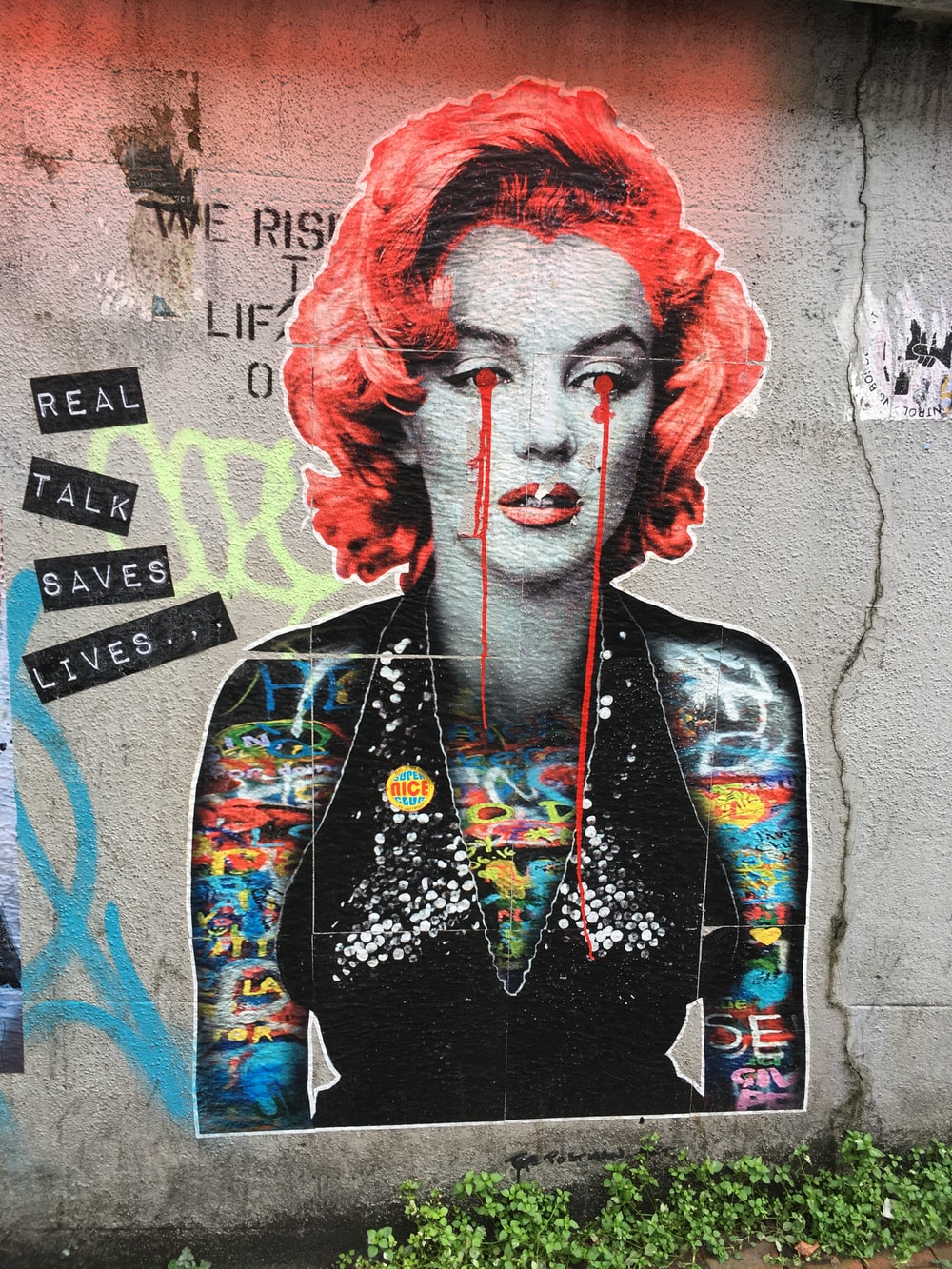 Detail Marilyn Monroe Graffiti Art Nomer 30