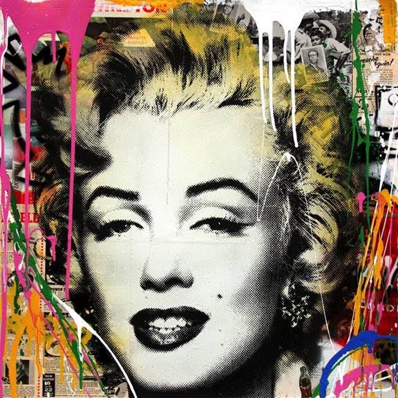 Detail Marilyn Monroe Graffiti Art Nomer 53