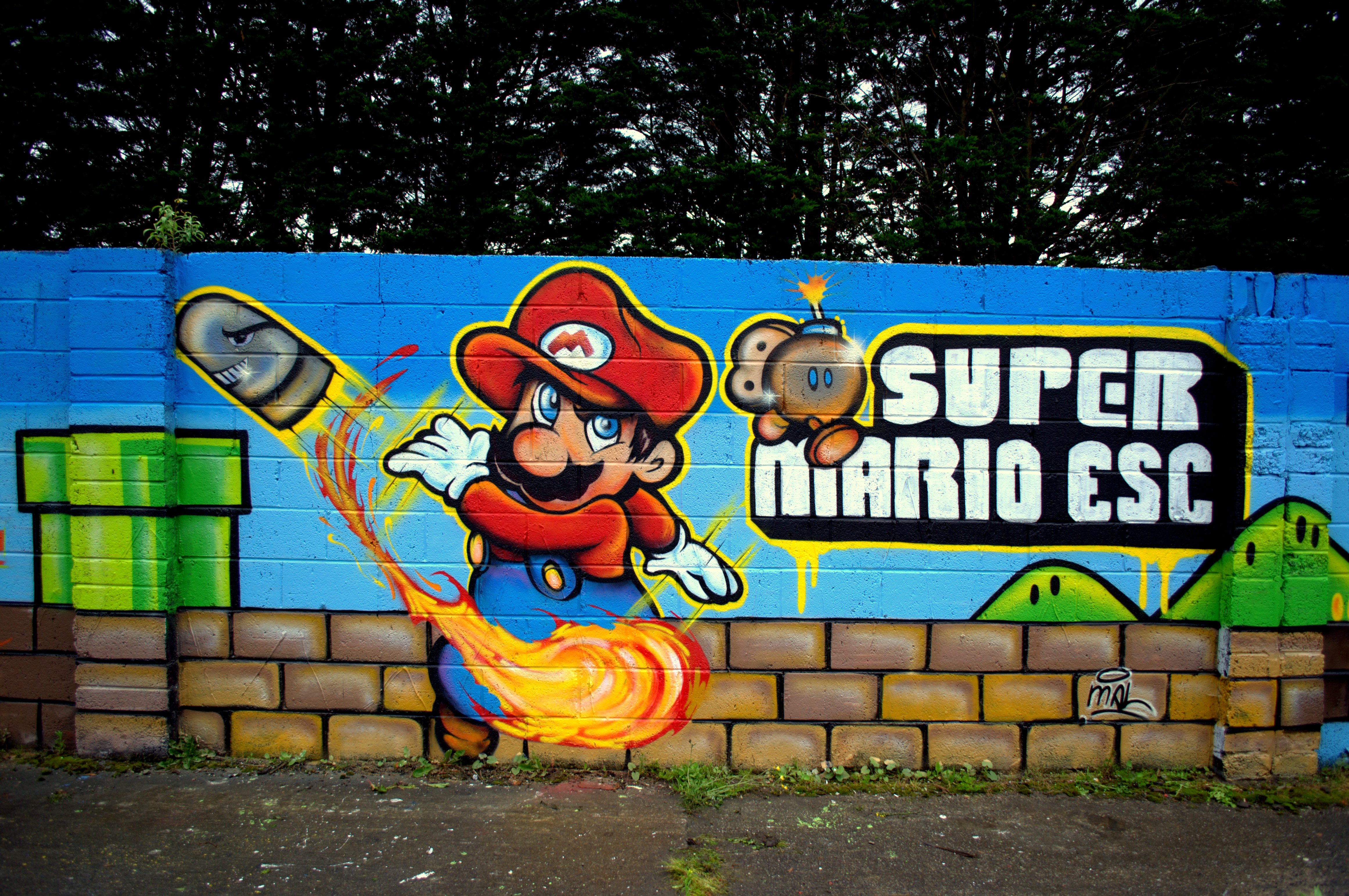 Detail Mario Bross Graffiti Nomer 4