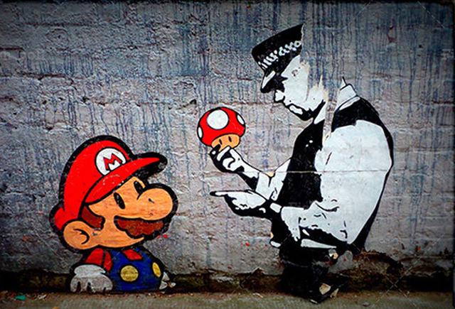 Detail Mario Bross Graffiti Nomer 8