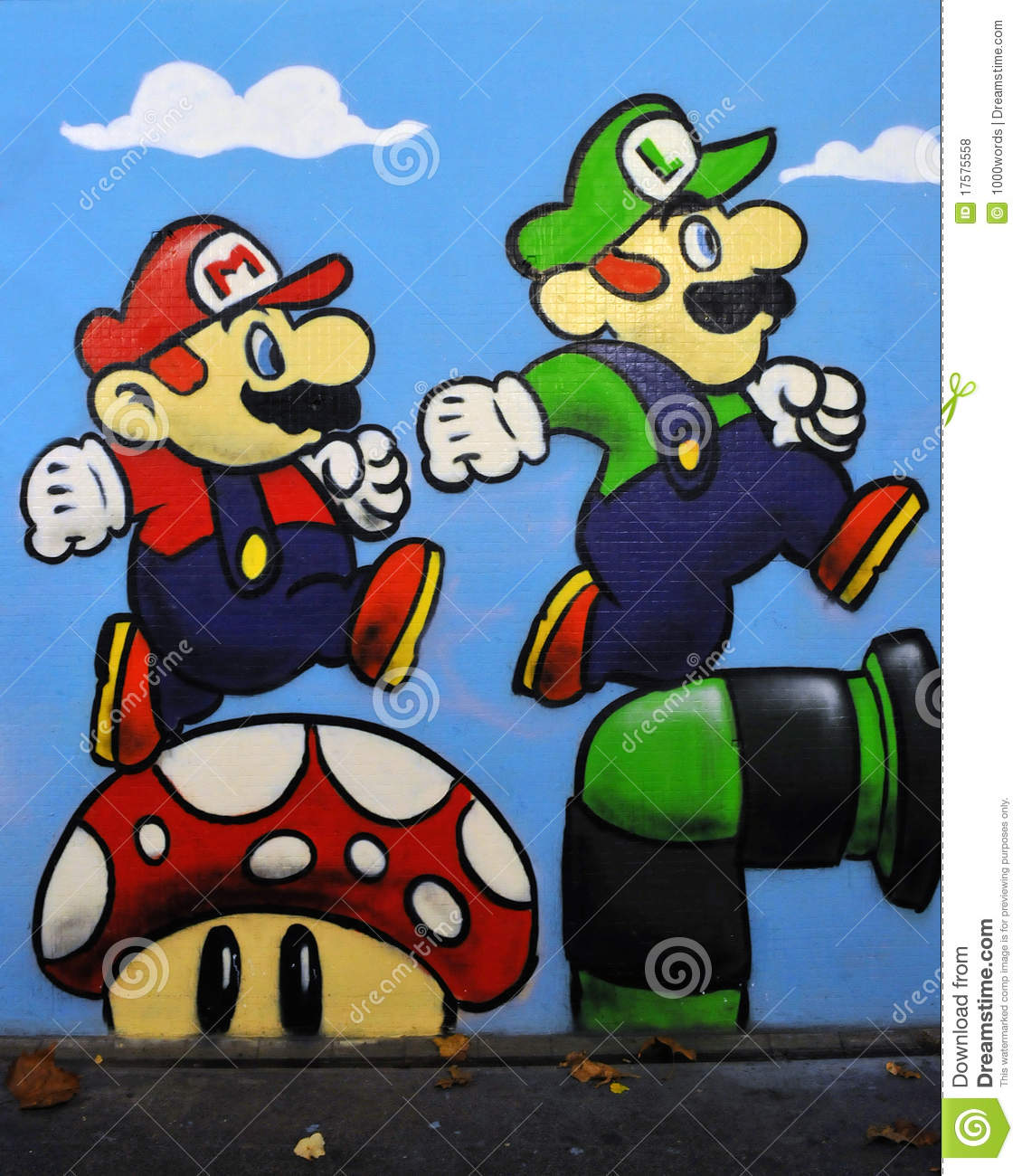 Detail Mario Bross Graffiti Nomer 10