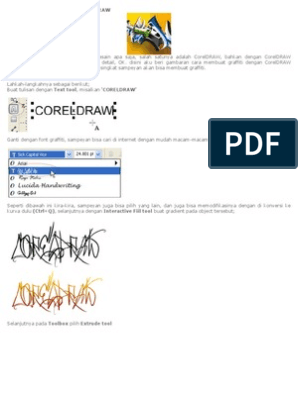 Detail Membuat Graffiti Dengan Coreldraw Nomer 10